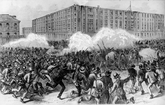 New Orleans 1874, during post-Civil War Reconstruction period. Clash between the (racially integrated) Police & their allies v/s the (segregationist) White League & allies on Canal Street