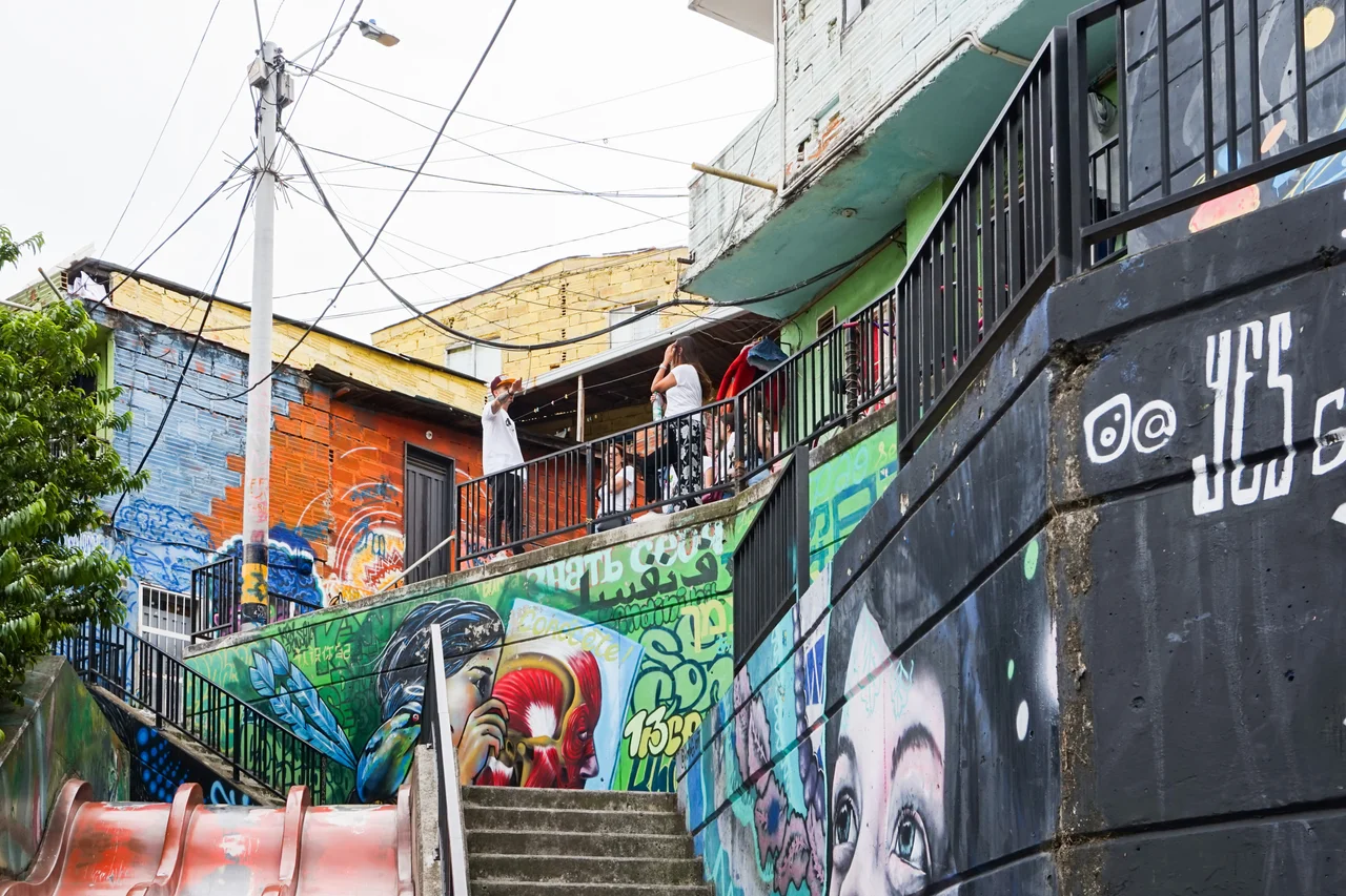Graffiti in Comuna 13 San Javier, Medellín, Colombia