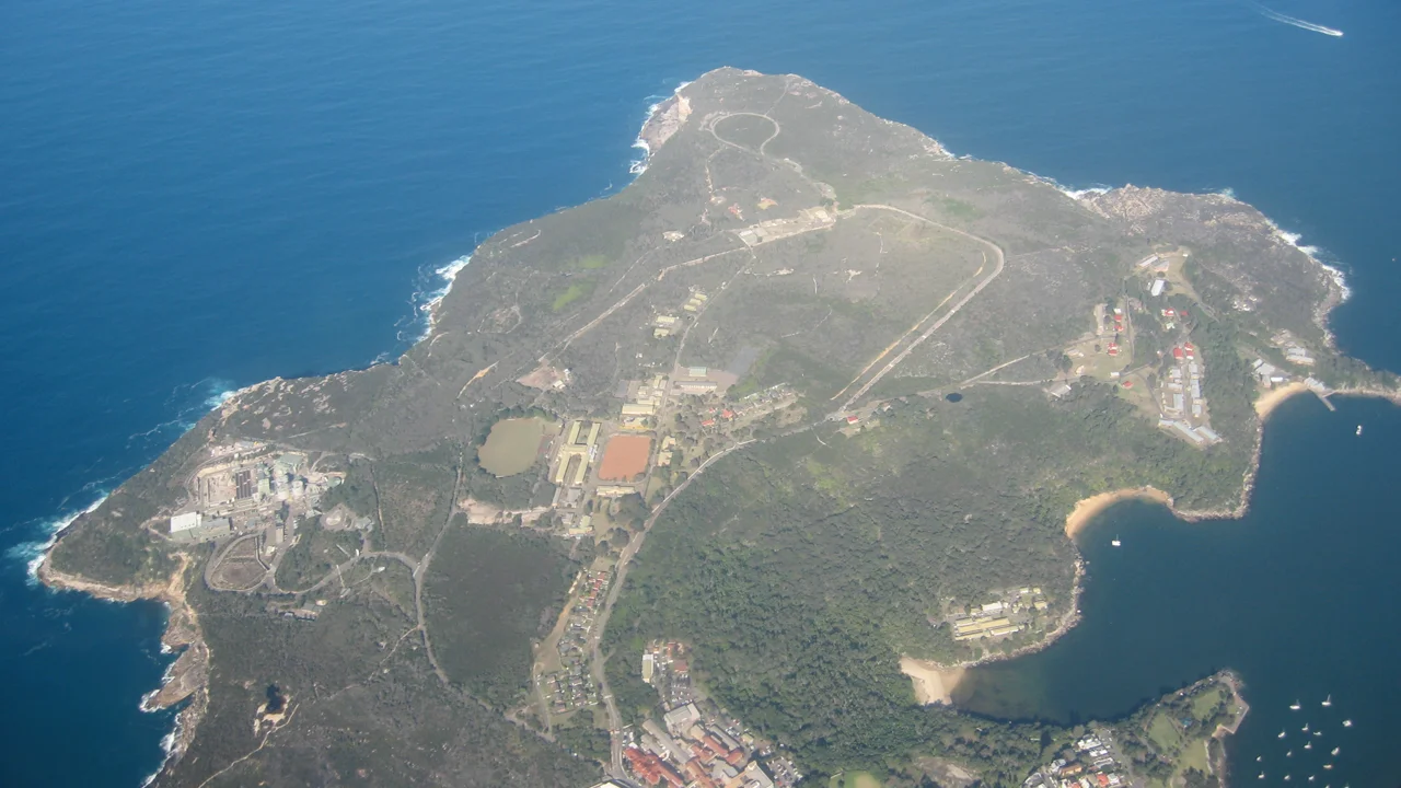Aerial photograph of North Head (Sydney, Australia).