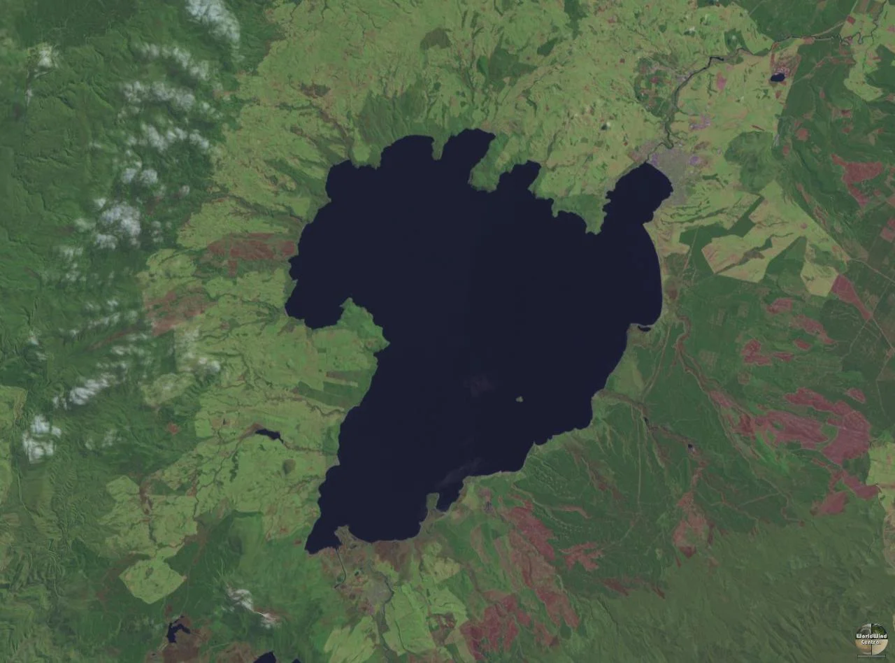 Lake Taupo in New Zealand's North Island