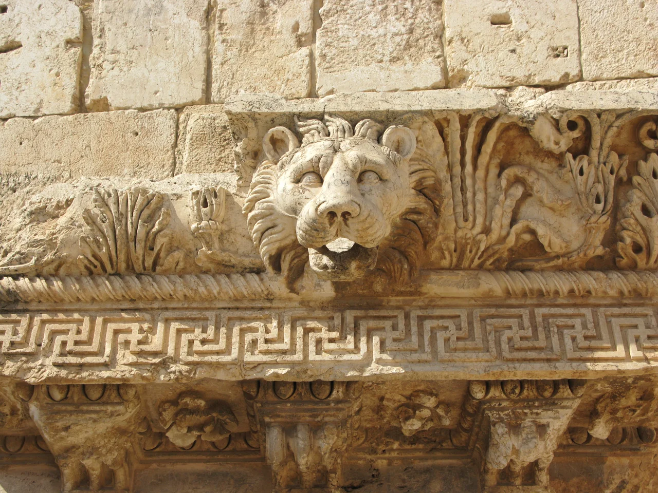 The Baalbek temple complex. UNESCO World Heritage site. Heliopolis, Baalbek, Beqaa Valley, Lebanon.