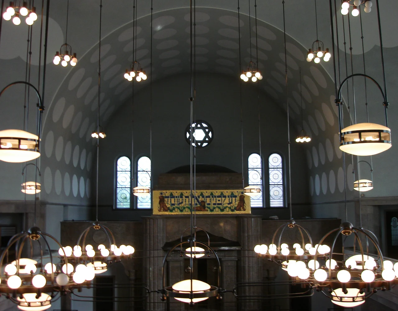 Interior of the Old Synagogue in Essen.