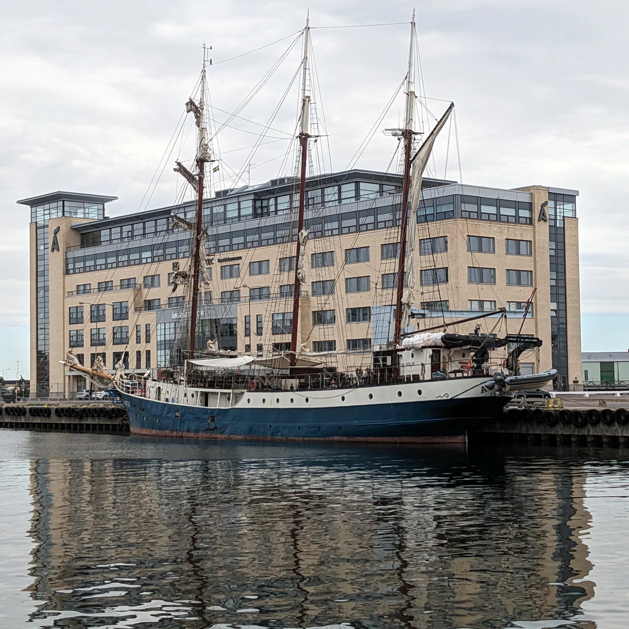 The Dutch barquentine Atlantis in Malmö harbour