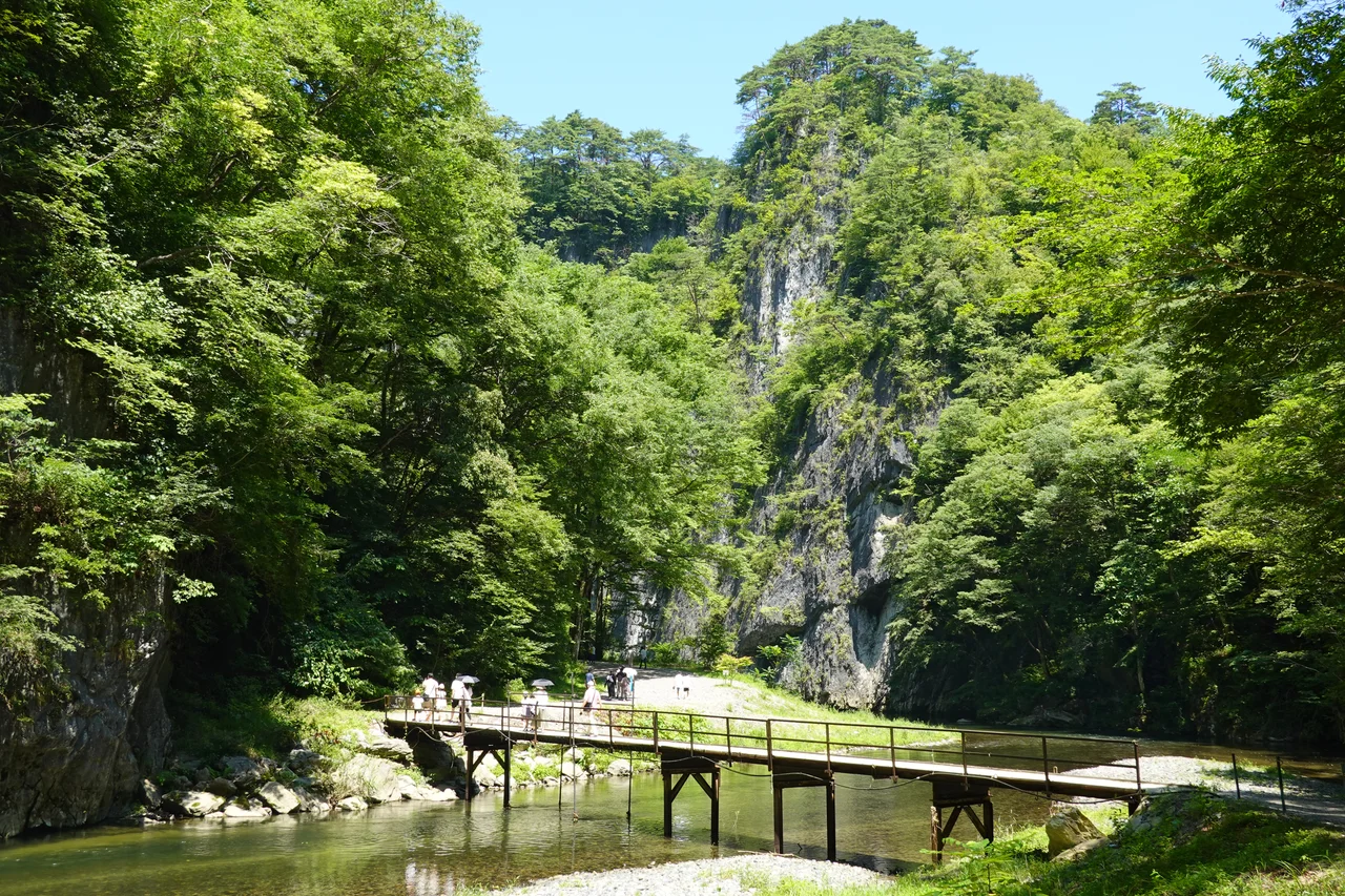 Geibikei in Ichinoseki, Iwate prefecture, Japan